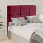 Eleganza Home Jenning 54 Inch Floorstanding Headboard Plush Velvet King Maroon