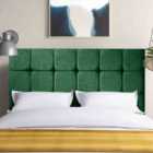 Eleganza Home Lexie 54 Inch Floorstanding Headboard Plush Velvet Small Double Green