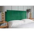 Eleganza Home Oxford 54 Inch Floorstanding Headboard Plush Velvet Double Green