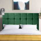 Eleganza Home Lexie 54 Inch Floorstanding Headboard Plush Velvet King Green