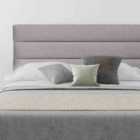 Eleganza Home Romford 54 Inch Floorstanding Headboard Plush Velvet King Silver