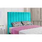 Eleganza Home Ellie 54 Inch Floorstanding Headboard Plush Velvet Super King Teal