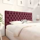 Eleganza Home Merland 54 Inch Floorstanding Headboard Plush Velvet Double Maroon