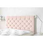 Eleganza Home Westminister 54 Inch Floorstanding Headboard Plush Velvet Small Double Blush