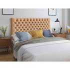 Eleganza Home Elba Mink Plush King 26 Inch Strutted Headboard