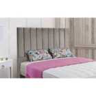 Eleganza Home Ellie 54 Inch Floorstanding Headboard Plush Velvet Small Double Grey