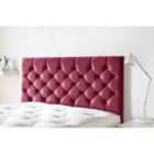 Eleganza Home Westminister 54 Inch Floorstanding Headboard Plush Velvet Super King Maroon