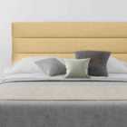 Eleganza Home Romford 54 Inch Floorstanding Headboard Plush Velvet Single Beige