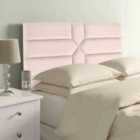 Eleganza Home Newtown 54 Inch Floorstanding Headboard Plush Velvet King Blush