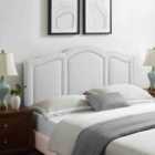 Eleganza Home Makis Silver Plush Small Single 26 Inch Strutted Headboard