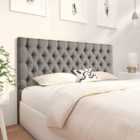 Eleganza Home Merland 54 Inch Floorstanding Headboard Plush Velvet Single Grey