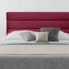 Eleganza Home Romford 54 Inch Floorstanding Headboard Plush Velvet Single Maroon
