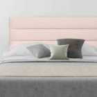Eleganza Home Romford 54 Inch Floorstanding Headboard Plush Velvet Single Blush