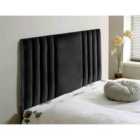 Eleganza Home Lewis 54 Inch Floorstanding Headboard Plush Velvet Double Black