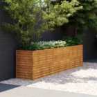 vidaXL Garden Raised Bed 291X50X69cm Corten Steel