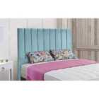 Eleganza Home Ellie 54 Inch Floorstanding Headboard Plush Velvet Small Double Duck Egg