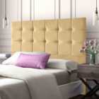 Eleganza Home Victus 54 Inch Floorstanding Headboard Plush Velvet King Beige