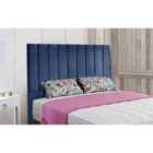 Eleganza Home Ellie 54 Inch Floorstanding Headboard Plush Velvet King Blue