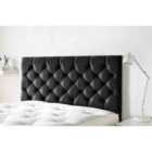 Eleganza Home Westminister 54 Inch Floorstanding Headboard Plush Velvet Double Black