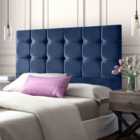 Eleganza Home Victus 54 Inch Floorstanding Headboard Plush Velvet King Blue