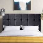 Eleganza Home Lexie 54 Inch Floorstanding Headboard Plush Velvet Double Steel