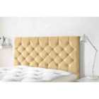 Eleganza Home Westminister 54 Inch Floorstanding Headboard Plush Velvet Single Beige