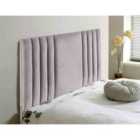 Eleganza Home Lewis 54 Inch Floorstanding Headboard Plush Velvet Single Silver