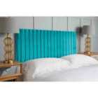 Eleganza Home Oxford 54 Inch Floorstanding Headboard Plush Velvet King Teal