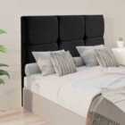 Eleganza Home Jenning 54 Inch Floorstanding Headboard Plush Velvet Single Black