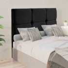 Eleganza Home Jenning 54 Inch Floorstanding Headboard Plush Velvet King Black