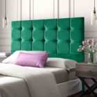 Eleganza Home Victus 54 Inch Floorstanding Headboard Plush Velvet Small Double Green