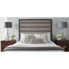 Eleganza Home Leyton 54 Inch Floorstanding Headboard Plush Velvet Super King Grey
