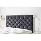 Eleganza Home Westminister 54 Inch Floorstanding Headboard Plush Velvet Super King Steel
