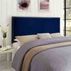 Eleganza Home Dime Blue Plush Single 26 Inch Strutted Headboard