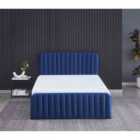 Kosy Koala Ottoman Storage Bed blue 4ft6 Big Double velvet bed gas lift up Storage Bed and 1 Mattress bedroom furniture