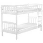 Beliani Bunk Bed Pine Wood Revin 90 X 200 Cm Eu Single White