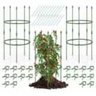 COSTWAY 3-Pack Garden Trellis for Climbing Vines Flowers Potted Plants Vegetables Fruits-S