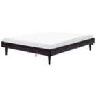 Beliani Bed Toucy 160 X 200 Cm Eu King Size Black