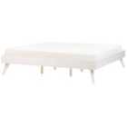 Beliani Bed Without Headboard Berric 180 X 200 Cm Eu Super King White