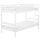 Beliani Bunk Bed Pine Wood Regat 90 X 200 Cm Eu Single White