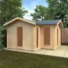 Broadfield 14x14 The L-Shaped Cabin 44mm Log Cabin