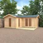 Broadfield 20x18 The L-Shaped Cabin 44mm Log Cabin