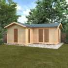 Broadfield 20x16 The L-Shaped 44mm Log Cabin