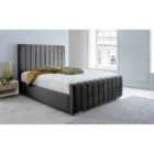 Eleganza Sancia Plush Single Bed Frame - Black