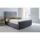 Eleganza Sancia Plush Single Bed Frame - Steel