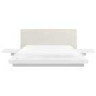 Beliani Bed Zen 160 X 200 Cm Eu King Size White