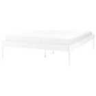 Beliani Bed Metal Vaurs 140 X 200 Cm Eu Double White