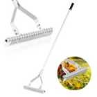 COSTWAY 178 cm Garden Thatch Rake with Long Handle and 19 Curved Tines