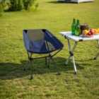 Garden Sanctuary Portable Folding Camping Chair - Navy Blue