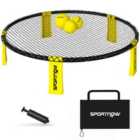 SPORTNOW Spike Ball Set, Mini Beach Games Set with Net, 3 Balls and Pump